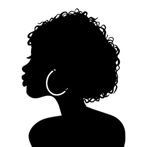 Black Woman Silhouette Clip Art