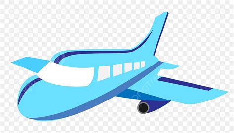 Airplane Illustration Clipart Vector Blue Beautiful Airplane