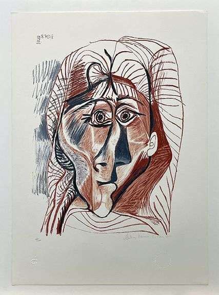 Very Rare Pablo Picasso Lithograph Limited Edition Hand Signed By