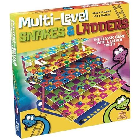 The Happy Puzzle Company Multi Level Snakes And Ladders Fun Learning