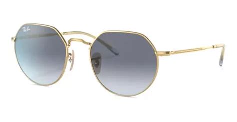 Culos Solar Ray Ban Rb Dourado Metal Azul G Mercadolivre