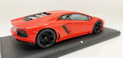 Mr Models Lamborghini Aventador Lp Orange Argos Hansecars