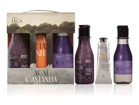 Kit Natura Ekos Acai Castaña Pulpa 40g Aceite Y Jabon 100ml Natura Ekos