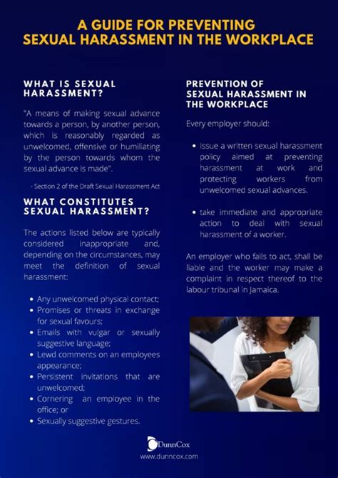 Sexual Harassment Guide 2021 Dunncox Attorneys In Jamaica