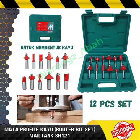 Jual Alat Mata Mesin Profil Wood Router Ruter Trimmer Trimer Bit Bits