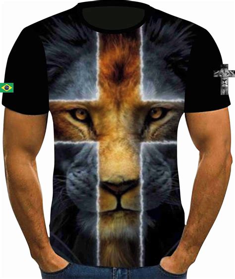 Camisa Camiseta Fullprint Cruz Religi O Le O De Jud Gospel