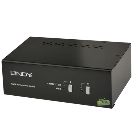 2 Port Dual Head Dual Link DVI I KVM Switch Pro With TTU From LINDY UK