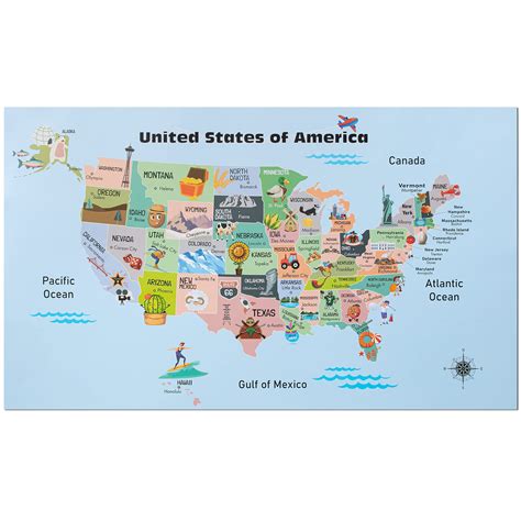 Buy Mr. Pen- United States for Kids, 14.5”x 24.6”, Us for Kids Learning