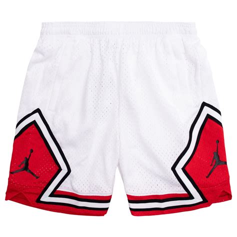 jordan women jordan essential diamond shorts white university red