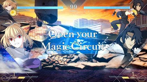 MELTY BLOOD TYPE LUMINA Red Arcueid VS Kouma Kishima Gameplay Video