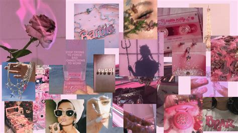 Pink Collage Laptop Wallpapers Top Free Pink Collage Laptop