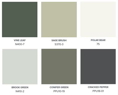 Green Palette Colorfully Behr