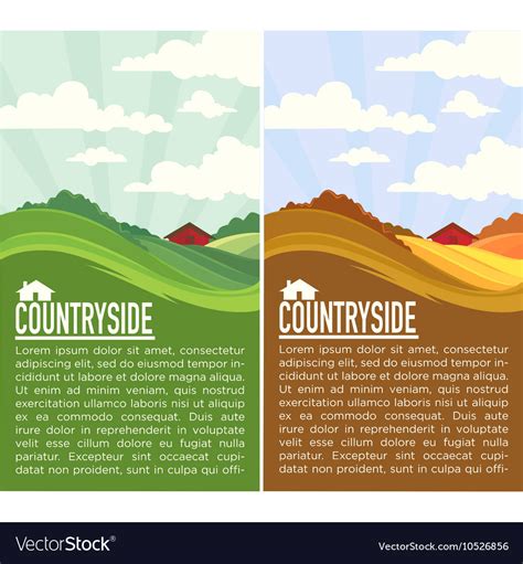 Countryside Royalty Free Vector Image - VectorStock