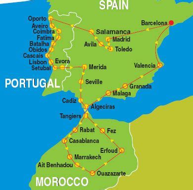 Map Of Portugal And Morocco – The World Map