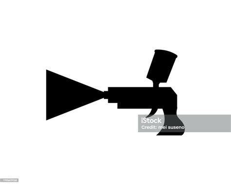 Spray Gun Icon Vector Template Illustration Design Stock Illustration