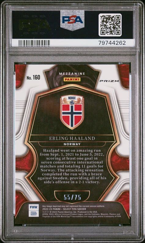 Panini Select Fifa Mezzanine Purple Prizm Erling Haaland