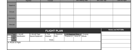 Ifr Navigation Log Form Fill Out Printable PDF Forms Online