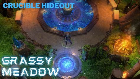 Grassy Meadow Crucible Hideout Showcase Path Of Exile Youtube