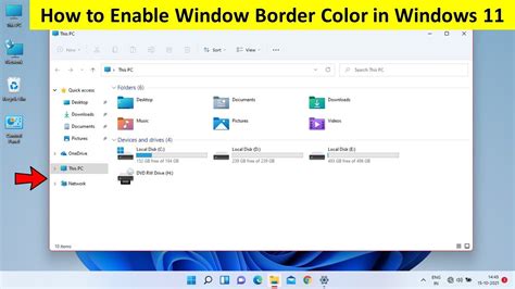 How To Turn Off Window Border Color In Windows 11 Youtube