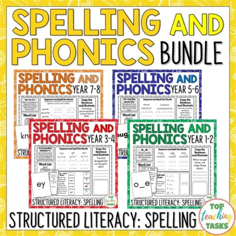 Phonics And Spelling Rules Bundle Year 1 8 Structured Literacy