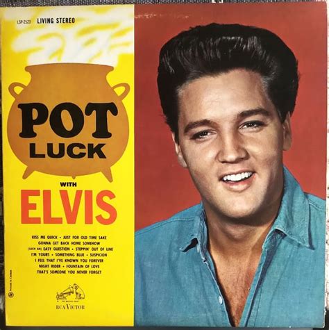 Elvis Presley Pot Luck With Elvis Vinyl Lp 1968 Rca Lsp 2523 Reissue