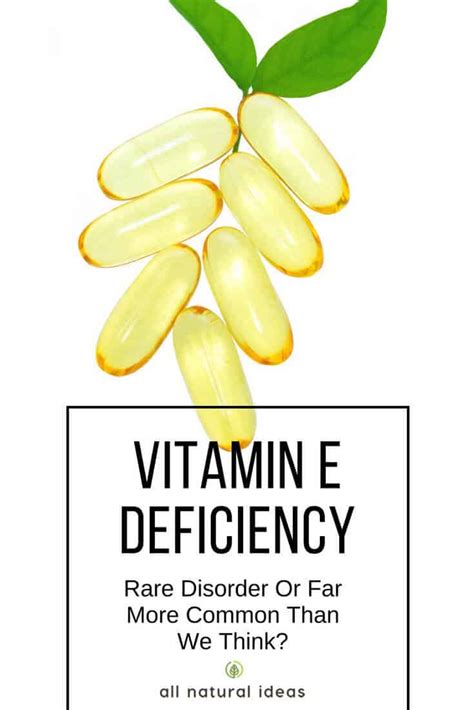 Vitamin E Deficiency Symptoms: What To Look For | All Natural Ideas