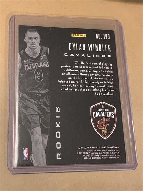 Dylan Windler 2019 20 Panini Illusions Basketball NBA Hoops Cleveland