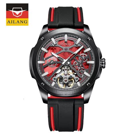 Reloj Hombre Red Dial Automatic Mechanical Watches Ailang Luxury Watch