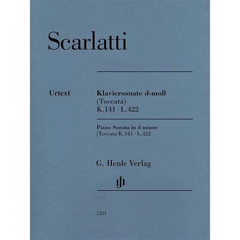 G Henle Verlag Piano Sonata In D Minor Toccata K L Henle