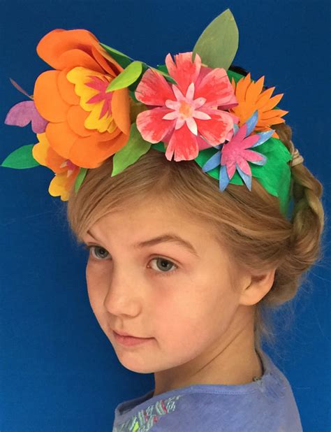 Paper Flower Crown For Cinco De Mayo Be Crafty Happythought