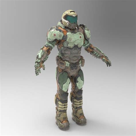 Doomguy 3d Model