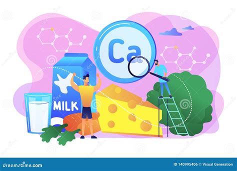 Uses of Calcium Concept Vector Illustration. Stock Vector ...