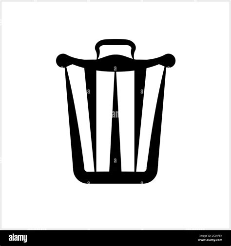 Trash Can Icon Vector Art Illustration Stock Vector Image And Art Alamy