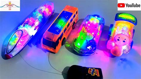 Radio Control Rc Bus Transparent Gear Light Train Clarity Concept Car