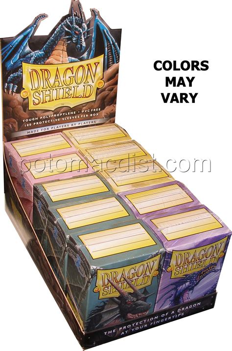 Dragon Shield Std Sleeves Mixed Colors Box Potomac Distribution