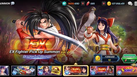 Kof Allstar Summon Ex Haohmaru Nakoruru Youtube