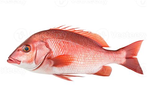 Ai Generated Red Snapper Fish On Transparent Background 39563442 Png