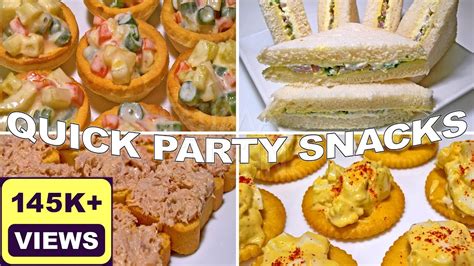 Quick and Easy Party Snack Ideas | Party Snack Recipes | Kids Snack ...