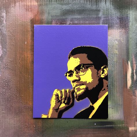 Malcolm X Stencil In 2 Sizes Rad Radical