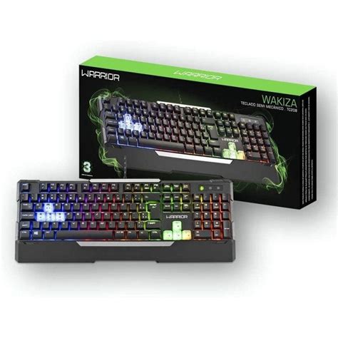 Teclado Semi Mecanico Gamer Warrior Rainbow Pontofrio