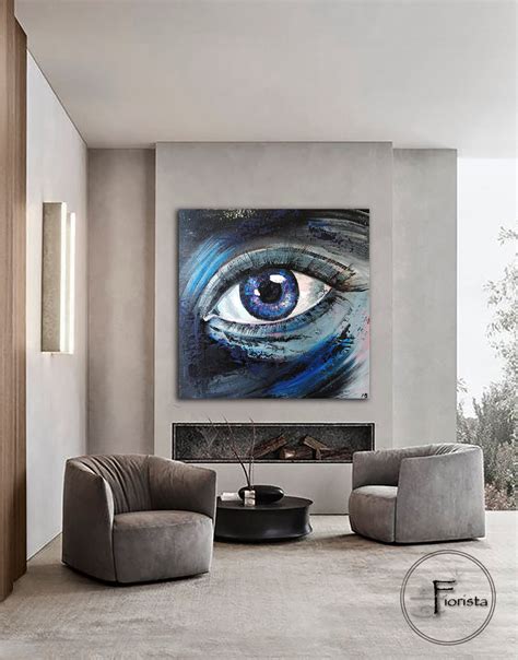 Eye Wall Art Eye Oil Painting on Canvas Large Wall Art - Etsy