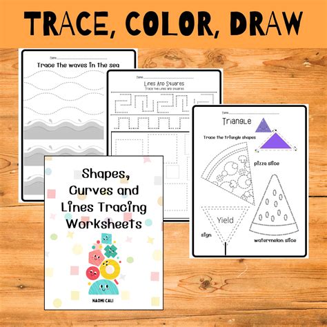 Basic Shape Tracing, Preschool Shape Tracing, Kindergarten Shapes ...