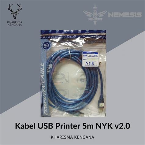 Kabel And Konektor Kabel Usb Printer 5m Nyk V2 0 • Kharisma Kencana Ultrabook Motherboard