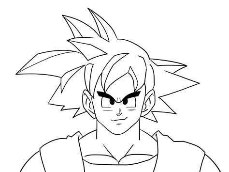 How To Draw Goku 14 Steps With Pictures Wikihow Dibujos De Colorear