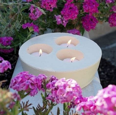 Innovative Diy Concrete Candle Holders 3 Step Project