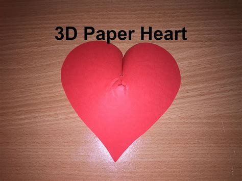 How To Make A 3D Paper Heart DIY Paper Heart Paper Heart Diy Paper