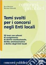 Temi Svolti Per I Concorsi Negli Enti Locali Temi Con Schemi Di