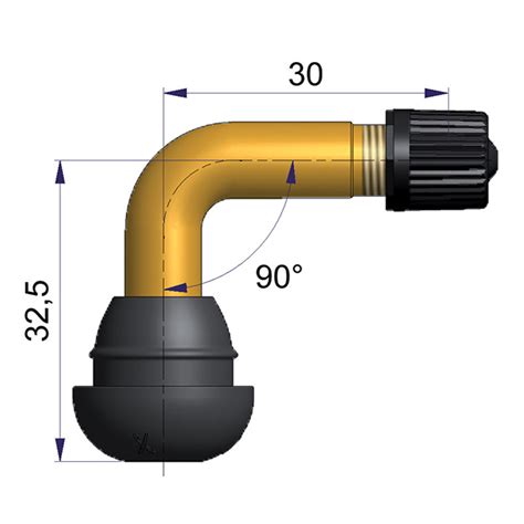 V Lvula Scooter Tubeless Acodada Tr Disprone