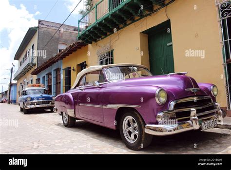 Cuba Havanna Vintage Historic Oldtimer Stock Photo Alamy