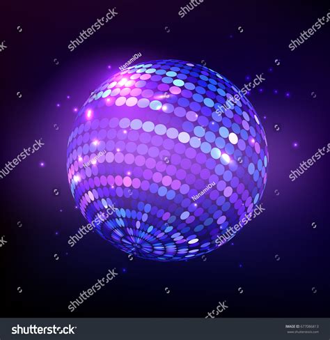 Disco Ball Isolated Illustration Night Club Stock Vector Royalty Free 677086813 Shutterstock